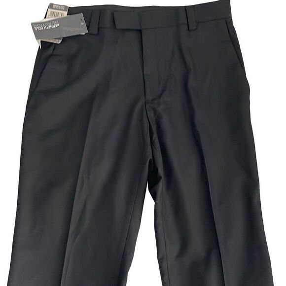 NWT Kenneth Cole Reaction Black “Sharkfin” Style Plain Front Slim Fit Pants/Slac - Picture 6 of 13